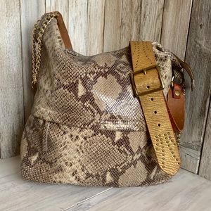 Cynthia Rowley REWORKED Leather Snake Bag